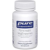 Pure Encapsulations Pancreatic VegEnzymes | Hypoallergenic Supplement for Carbohydrate, Lipid and Protein Digestion | 180 Capsules