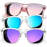Joopin 3 Pack Square Sunglasses Polarized UV Protection Trendy Sun Glassses Fashion Shades for Women Men