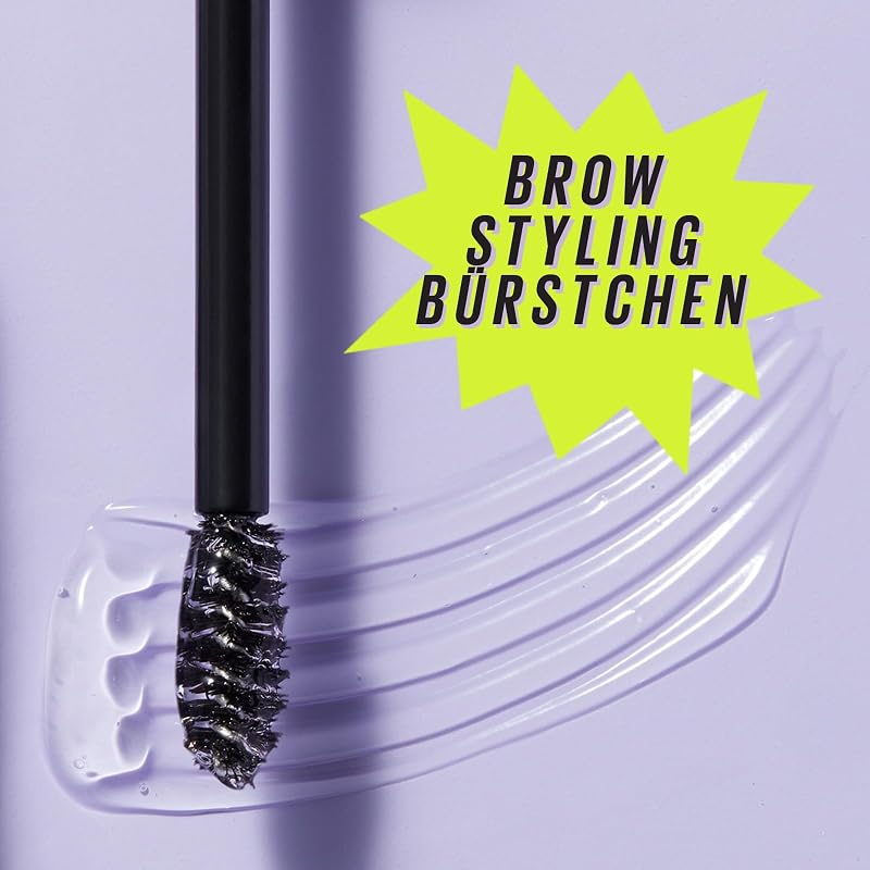New York Augenbrauengel, Für definierte Augenbrauen, Starker Halt ohne abzublättern oder zu kleben, Integriertes Styling-Bürstchen, Super Lock Brow Glue, Transparent, 8 g