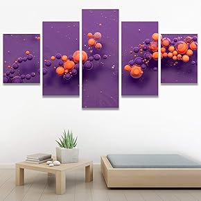 SIGNWIN 5 Panel Canvas Wall Art Modern Art...