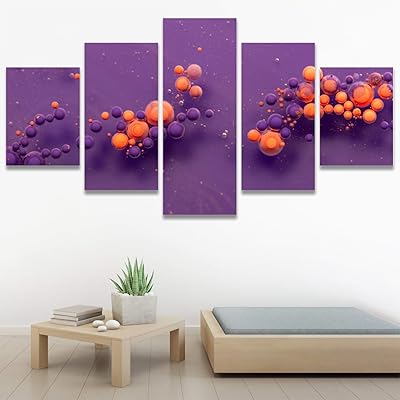 SIGNWIN 5 Panel Canvas Wall Art Modern Art...