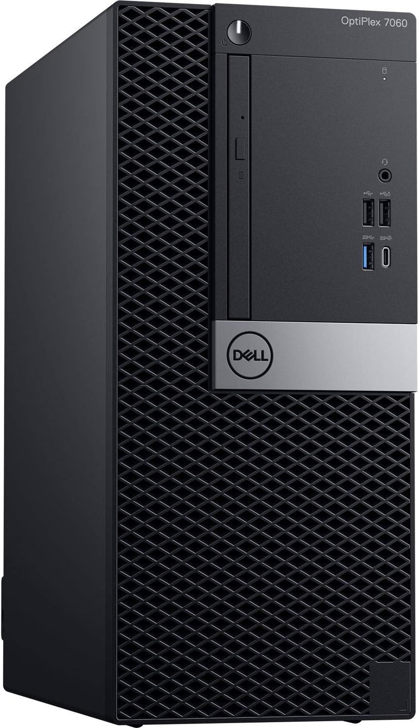 Dell OptiPlex 7060 Tower Computer Intel i7-8700 3.20Ghz 6C 12MB CPU 32GB 2666MHz Memory 1TB NVMe SSD 2TB HDD Win 10 Pro Dell 3-Year ProSupport Plus