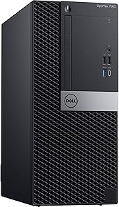 Dell OptiPlex 7060 Tower Computer Intel i7-8700 3.20Ghz 6C 12MB CPU 32GB 2666MHz Memory 1TB NVMe SSD 2TB HDD Win 10 Pro Dell 3-Year ProSupport Plus