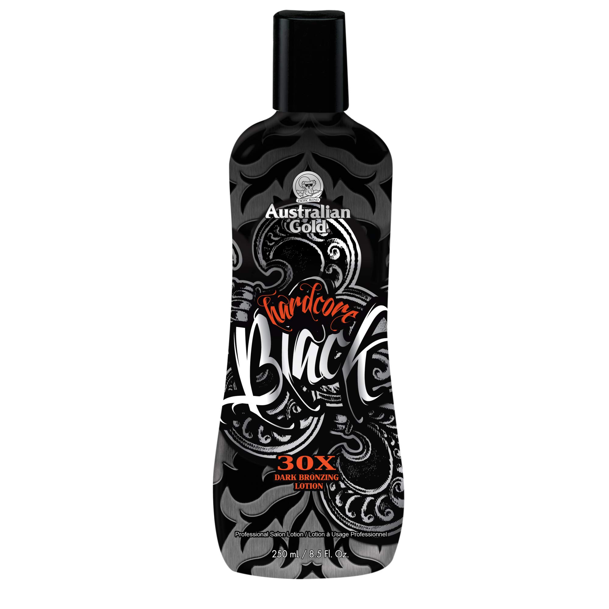 Australian Gold Hardcore Black 30X Dark Bronzing Tanning Lotion 250ml