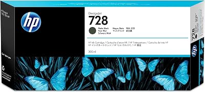 HP 728 Matte Black Genuine Ink Cartridge 300 ml for DesignJet T730 T830