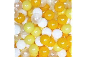 JOYENERGY 100 Pack Ball Pit Balls - Plastic Toy Balls for Kids -Non-Toxic, 2.2 Inch Phthalate & BPA Free Soft Mini Play Balls Ideal for Baby Toddler Ball Pit, Ball Pit Play Tent, Party Decoration