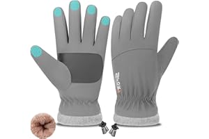 Winter Waterproof Ski Snow Gloves for Men Women, Warm Touchscreen Gloves Windproof Cuff Cycling Driving Running Hiking Gifts