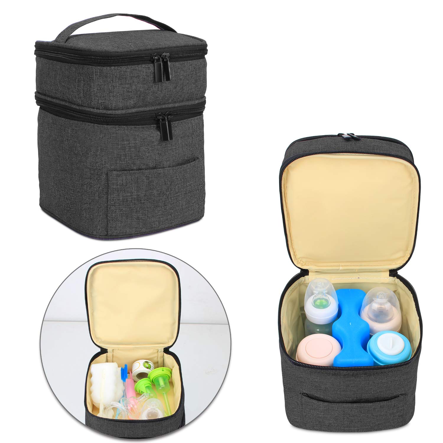 milk bottle cooler bag