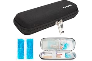 Insulin Travel Case, Small EVA Diabetic Insulated Organizer Portable Cooling Bag for Medication Cooling Insulation, Epi Pen C
