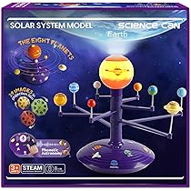 Science4you – Système Solaire 3D Avec Projecteur – Assemble, Peins Et Projette – Jouet Astronomie 8-12 Ans – Livret éducatif En 6 Langues – Cadeau STEAM