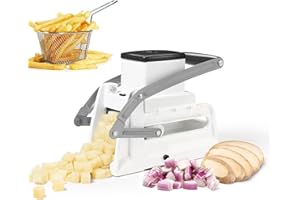 Starfrit Pro Fry Cutter & Cuber - 3-in-1 - Homemade French Fries - Slices, Dices, Cubes Potatoes & Vegetables