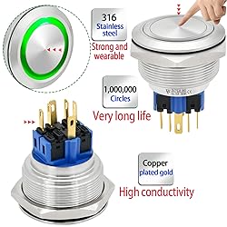 Big Momentary Push Button Switch 30mm 1.18in