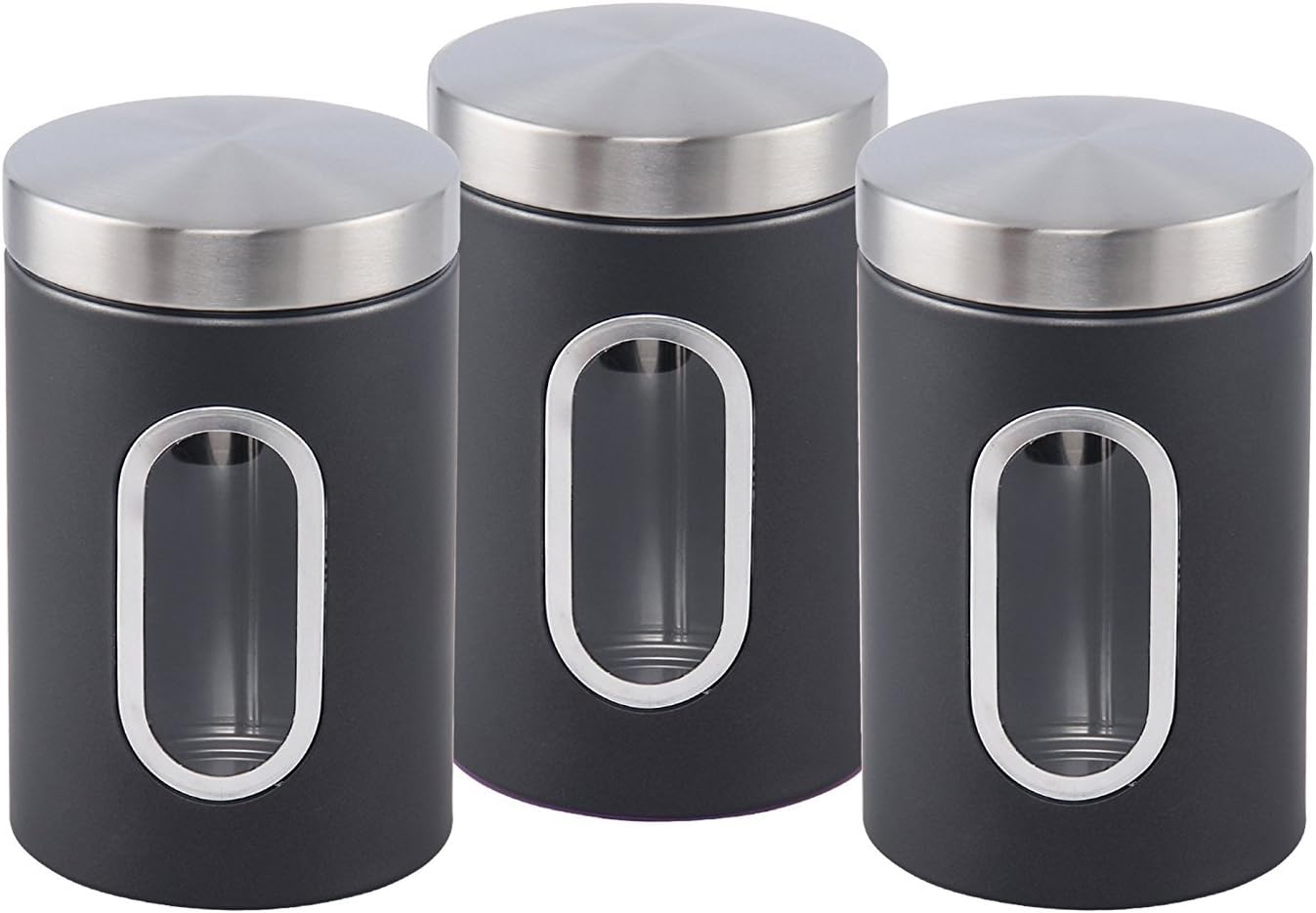 SQ Professional Stainless Steel Canister Set 3 Pcs With