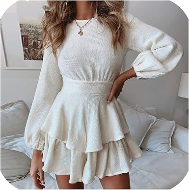 black sweater dress with white collar