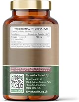 Time Health Bacopa Monnieri 50% Bacocides 120 Capsules Pullulan Vegan view 2