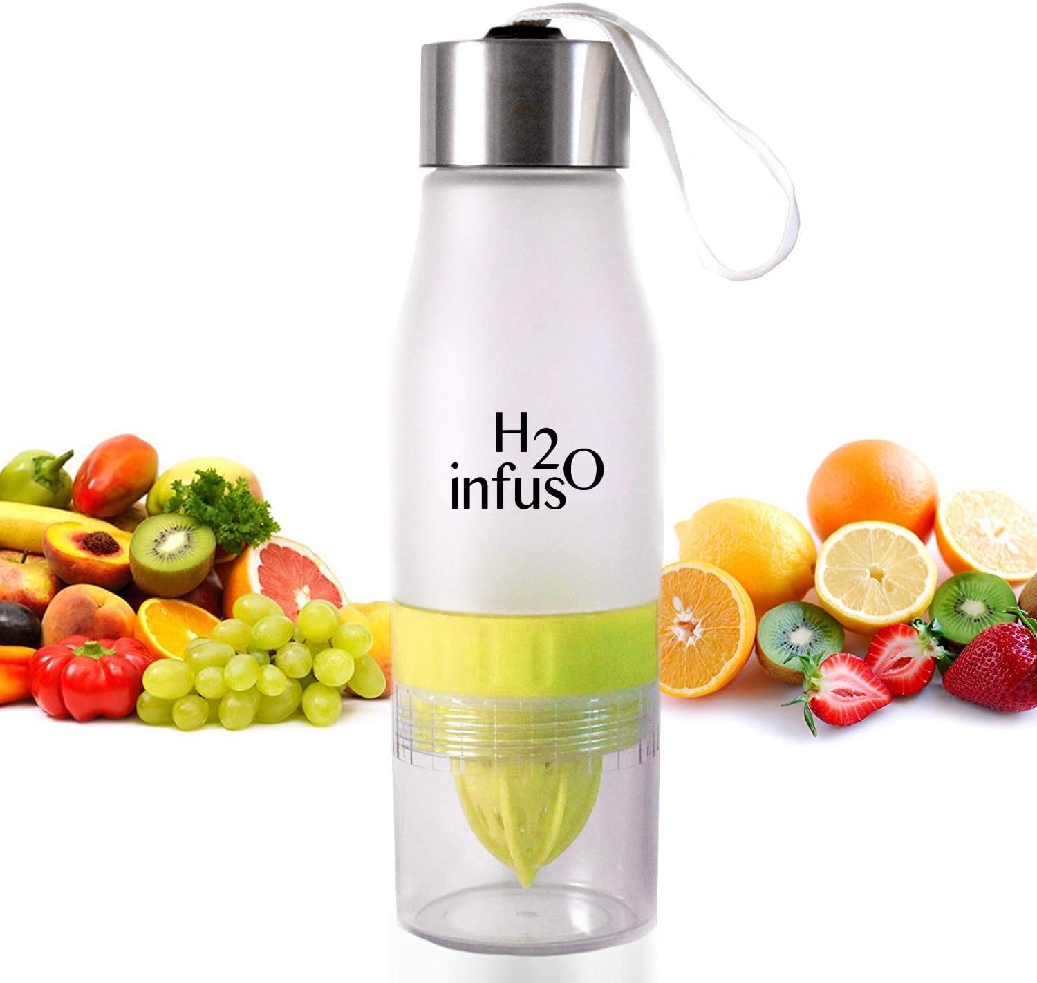 H2InfusO Fruit Infuser Bottle Detox 2019 (White)