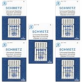 SCHMETZ Universal Sewing Machine Needles - Size 90/14, 5-Needle Cards, Pack of 5
