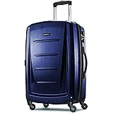 Samsonite Winfield 2 Hardside Luggage with Spinner Wheels, Navy, Checked-Medium 24-Inch