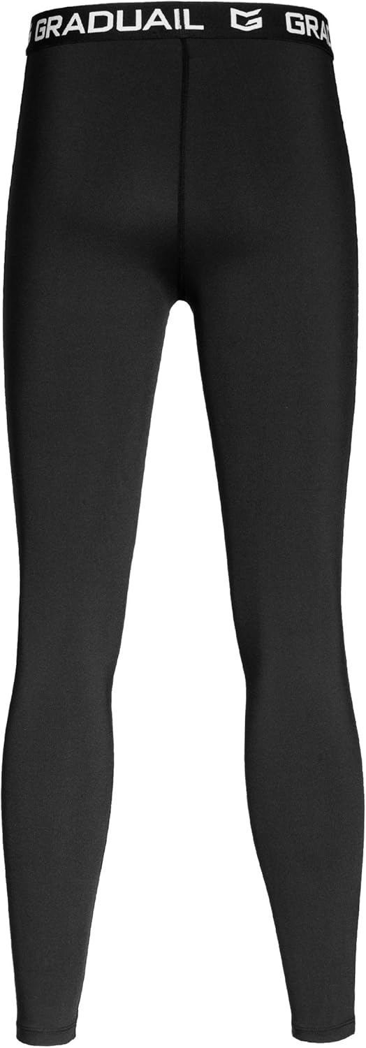 G Gradual Boys' Compression Leggings Youth Base Layer Pants Soccer Basketball Sports Tights for Boys: Clothing
