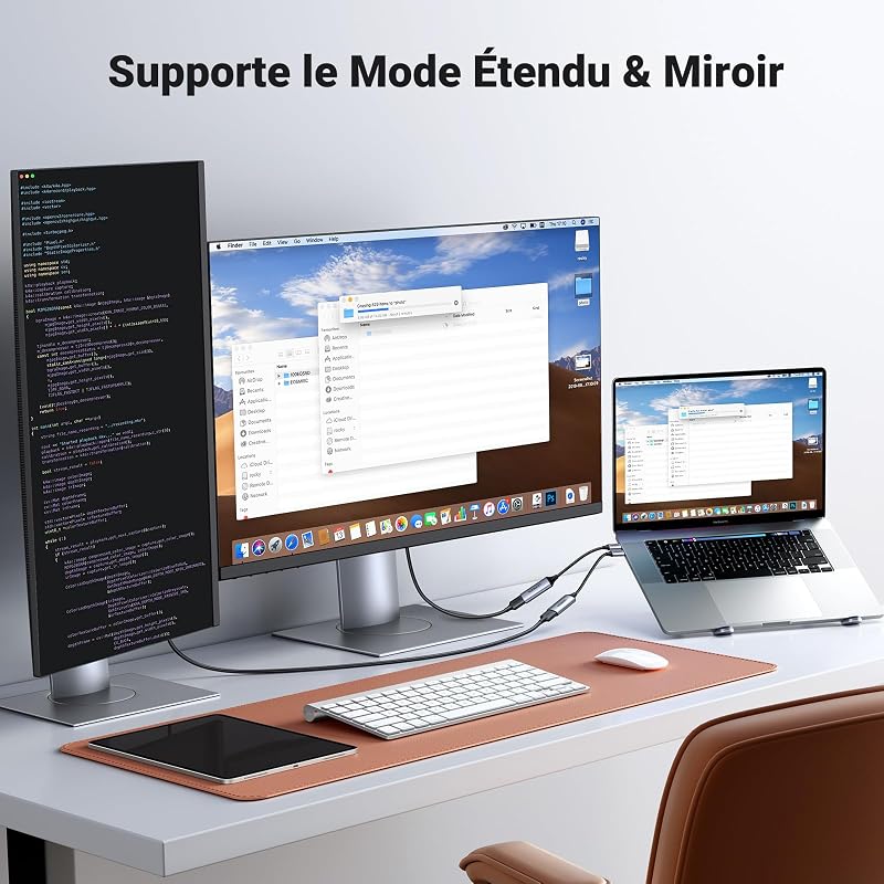 Adaptateur USB C vers HDMI Femelle Ultra Câble Thunderbolt 4/3 HDMI