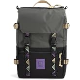 Topo Designs Rover Pack Classic Backpack, 1000D Nylon (Asphalt/Black) | Daily Daypack for Commutes, Travel, Hikes, Iconic Denver Design, About 20L Capacity, Laptop Sleeve, Compression Straps