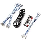 BEYEE Zero Delay Arcade USB Encoder PC to Joystick For MAME & Raspberry Pi Retropie Projects (2Pin+4.8mm)