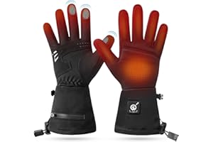 SAVIOR HEAT Upgraded Heated Gloves Liners for Men and Women, Rechargeable Battery Heated Gloves for Ski Driving Hunting