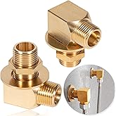 2PCS B-0230-K Brass Wall Mount Faucet Installation Kit - For T&S B-0230 Style 1/2‘’ NPT Faucets Replacement Include 2 PCS 1/2" NPT Short Elbows, Nipples, Lock Nuts, Washers - Brass