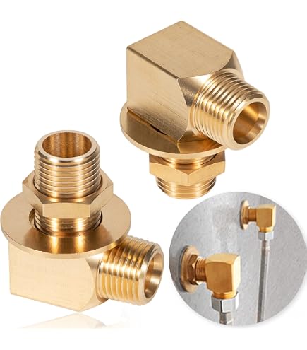 T&S Brass B-2299 Doppelkammer-Wasserhahn – Wandmontage, 20,3 Cm Mitte, 35,6 Cm Schwingdüse, 1/2" NPT Anschluss