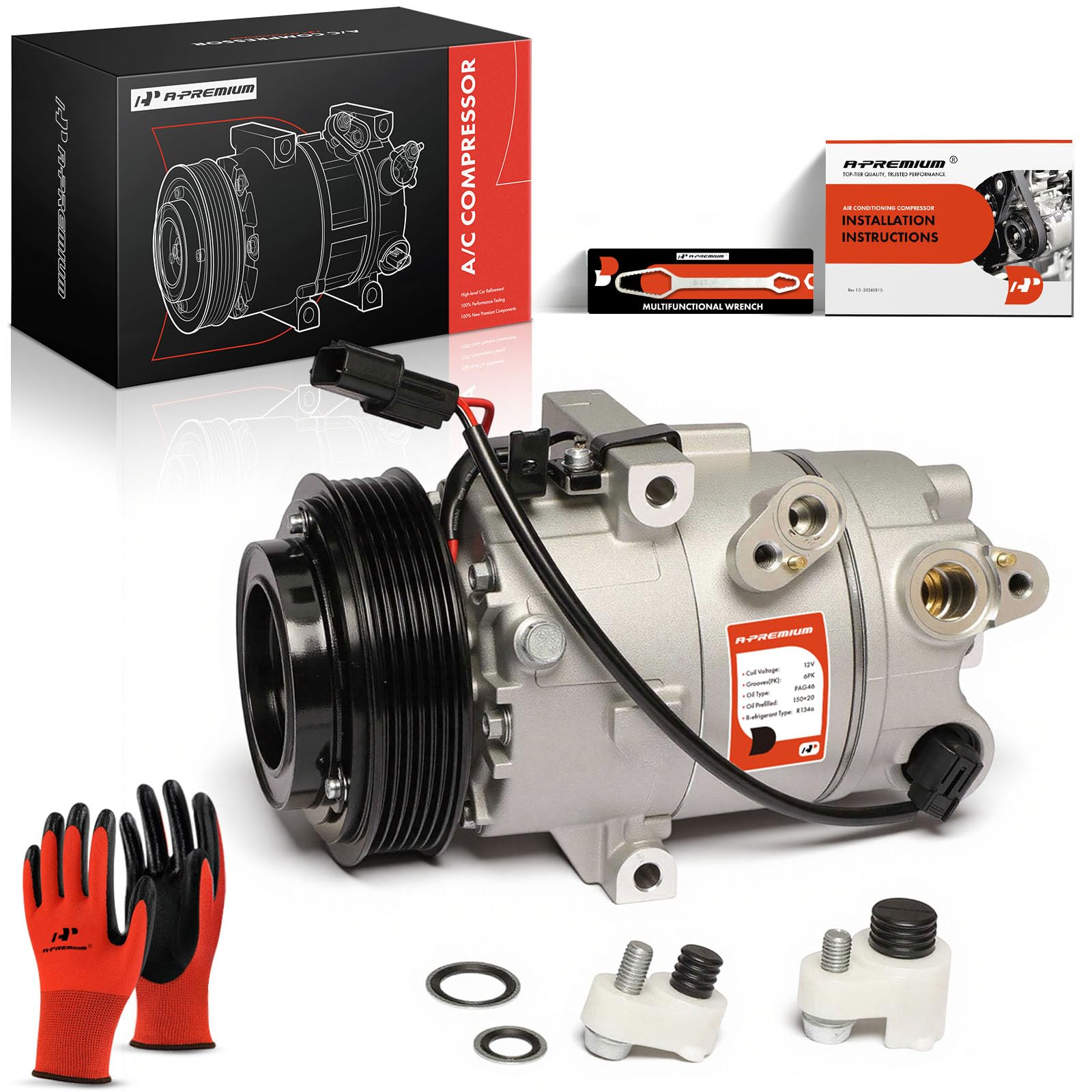 Photo 1 of A-Premium Air Conditioner AC Compressor with Clutch Compatible with Kia Forte 2022 2023 2024, 2.0L