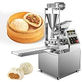 Wtecom Commercial Auto Momo Meat Pie Steamed Stuffed Bun Machine | Bun Forming Machine-5 Molds,Bun Can Adjust From 0.71oz To 7.05oz(20g-200g),110V,1800W,Capacity Up To 3000Pcs/H
