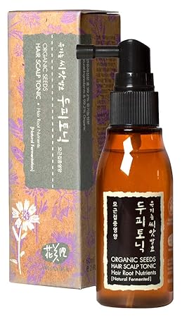 WHAMISA Organic Seeds Hair Scalp Tonic - Haarserum gegen Haarausfall und Schuppen - Tägliche Anwendung ohne Ausspülen - Haarw