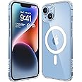 SUCGLES for iPhone 14 Plus Case with MagSafe [Ultra Strong Magnetic] [12FT Military Drop Protection] [Shockproof Bumper] Slim Thin Mag Safe Phone Cover 6.7" for Apple 14plus (Clear)