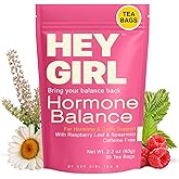 Hormone Balance for Women Tea with Spearmint, Red Raspberry Leaf, Chamomile, Ginger, Nettle - For PMS, PCOS, Perimenopause & Cycle Support - Herbal Hormonal Wellness Tea Bags