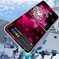 Bcov Case for Motorola Razr 2023, White Tiger