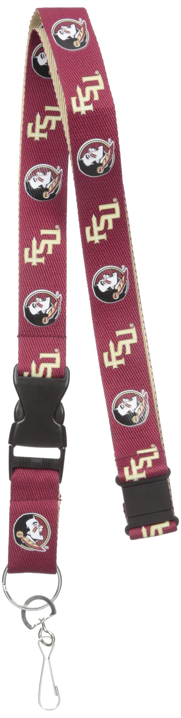Pro Specialties Group NCAA Florida State Seminoles Two Tone Lanyard, Maroon, One Size