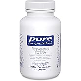Pure Encapsulations Resveratrol EXTRA - 100 mg Trans-Resveratrol - For Healthy Cellular & Cardiovascular Function* - Antioxidants Supplement - Non-GMO & Gluten Free - 120 Capsules