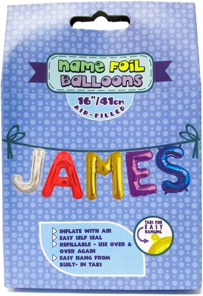 Royal County Products Name Foil Balloons James