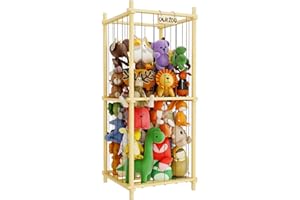 HAIDAIYA Stuffed Animal Zoo Storage Cage Wooden, 48''(4ft) Wood Extra Large Stuffed Animal Storage Basket, Toy Storage for Big Stuffed Animals, Large Toy Chest for Kids Girls Boys Toy Organizer Holder