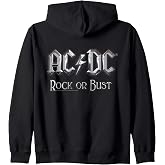 Official AC/DC Rock or Bust Artwork Zip Hoodie