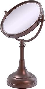 Allied Brass DM-1/2X-CA 8-Inch Mirror with 2x Magnification, 17-23-1/2-Inch H, Antique Copper