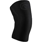 Rehband 7mm knee sleeve Power Max, knee support neoprene for bodybuilding, powerlifting, crossfit &amp; heavy lifting, Colour:Carbon/Black, Size:M