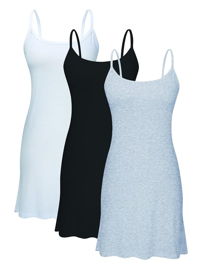 Century Star Womens Plus Size Daily Modal Mini Dress Cami Stretchy