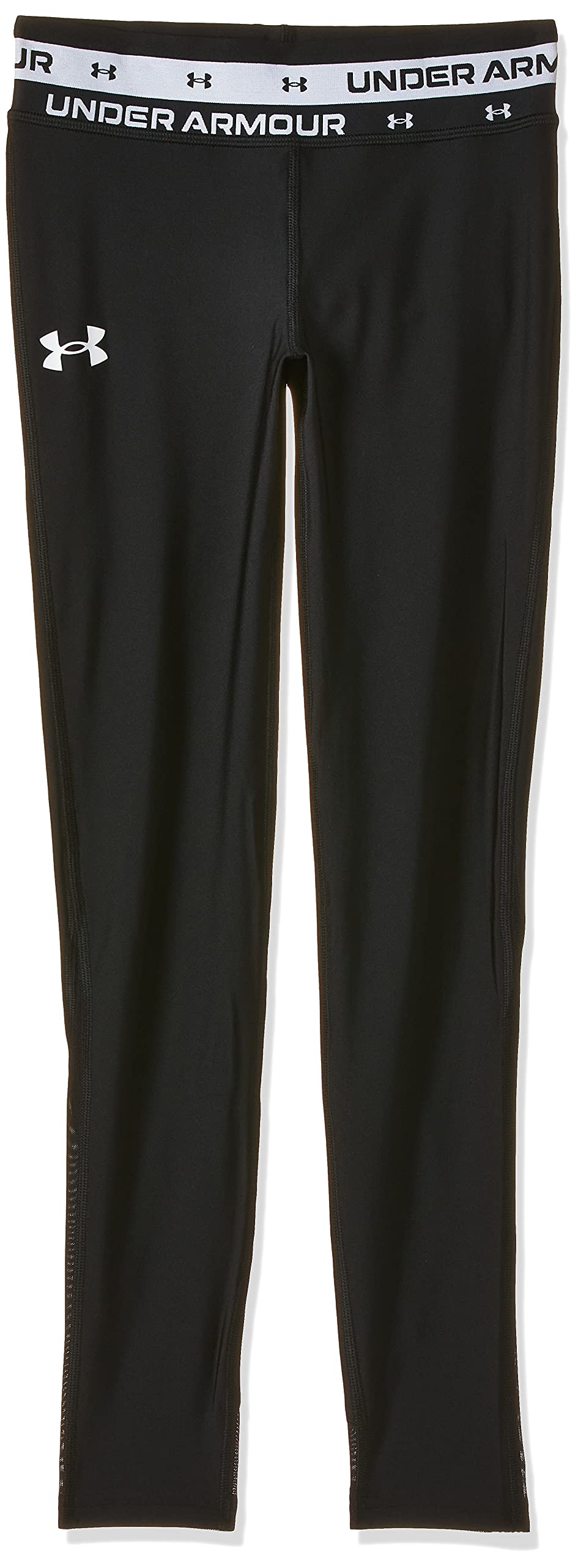 Under Armour Girl's HeatGear Armour Leggings, Black, Medium