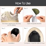 WY LIGHTING LEVEL Back of Heel Cushion Pads 4Pcs Mesh Adhesive Guards Black view 3