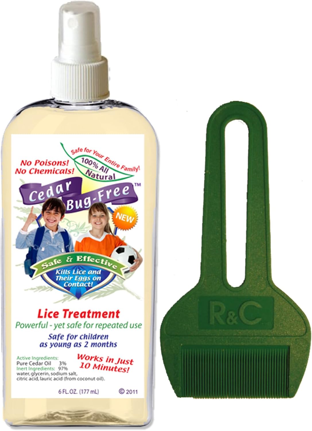 Amazon Com Complete Lice Egg Treatment Cedar Bug Free Non