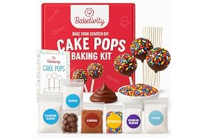 Baketivity Kids Baking Set, Meal Cooking Party Supply Kit for Teens, Real Fun Little Junior Chef Essential Kitchen Lessons, I