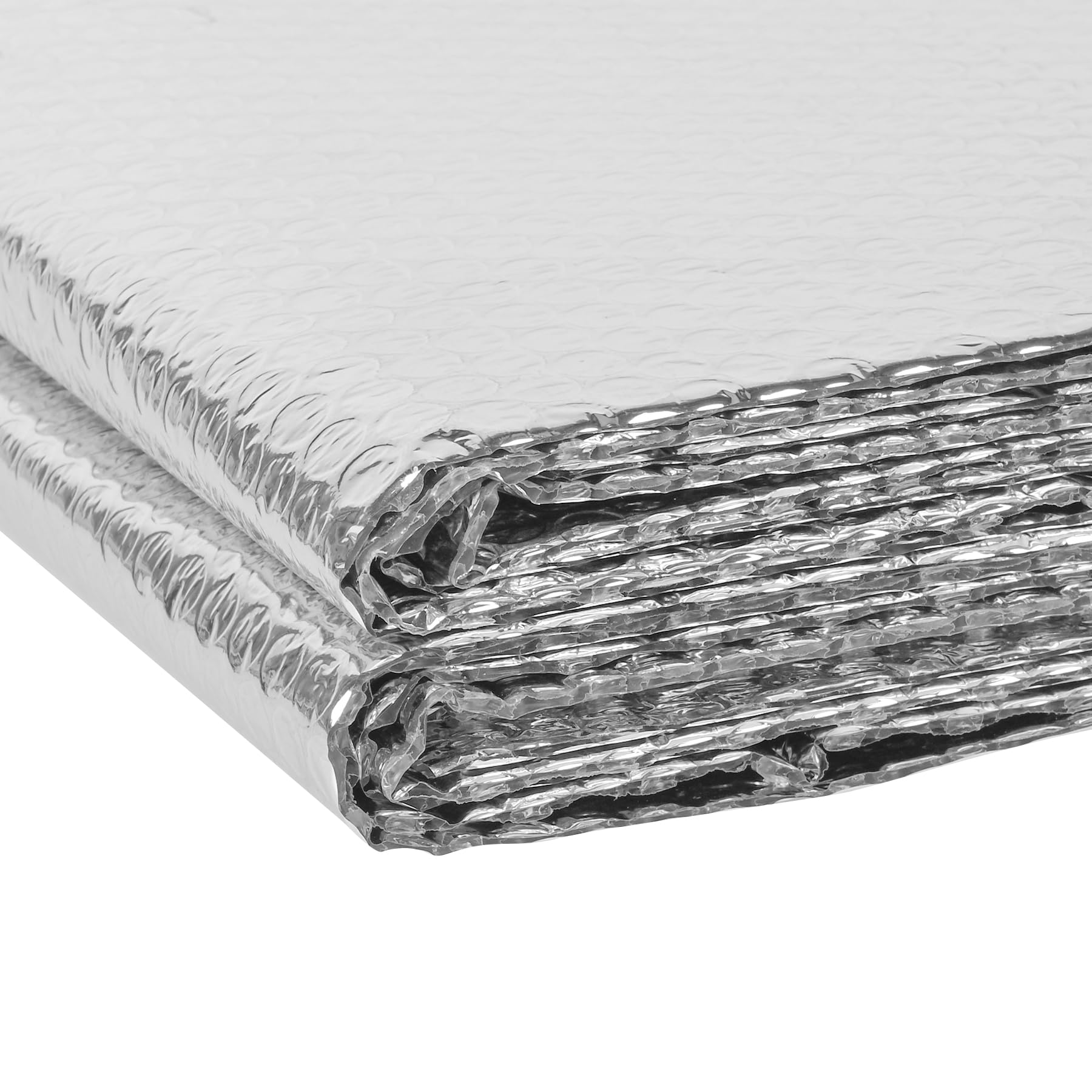 Photo 1 of MYFAMIREA Double Reflective Insulation Roll 23.6IN x 10FT Bubble Aluminum Foil Sheet Thermal Insulation for Summer Heat, 3MM Insulated Radiant Barrier Wrap Insulation with 60P Tapes for RV, Window