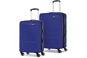 Samsonite Evolve SE Hardside Expandable Luggage with Spinners | Saphir Blue | 2PC SET (Carry-on/Medium)