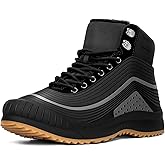 LEDINEY Men's Snow Boots Waterproof Warm Lined Fur Winter Shoes Excellent Grip Ankle Lightweight Comfortable Outdoor Botas Para Nieve